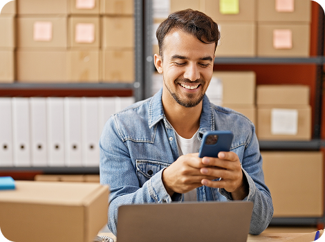 Person researching trademarks